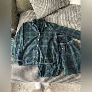 JCrew Plaid Flannel PJ set
